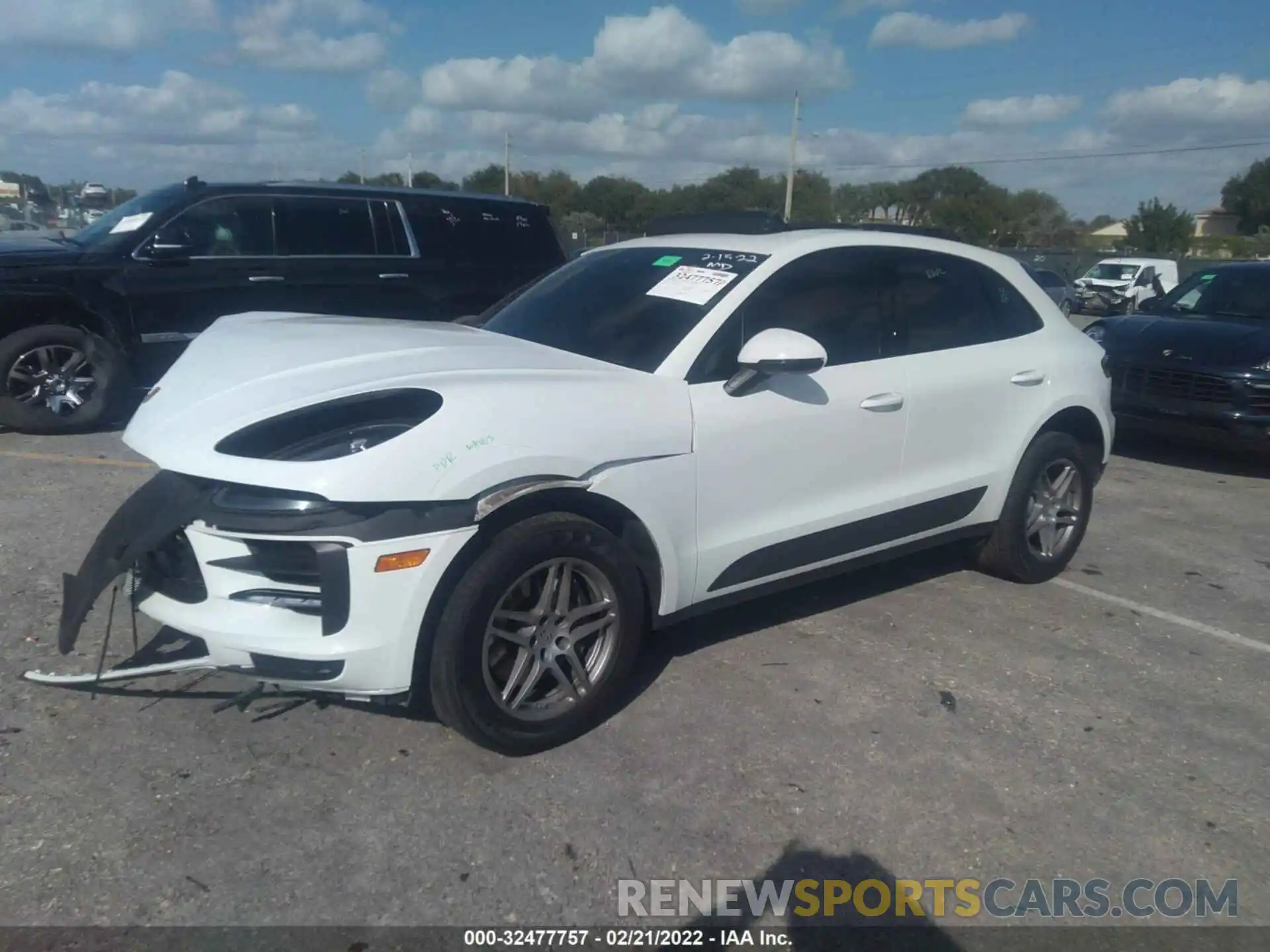 2 Photograph of a damaged car WP1AA2A58MLB06366 PORSCHE MACAN 2021