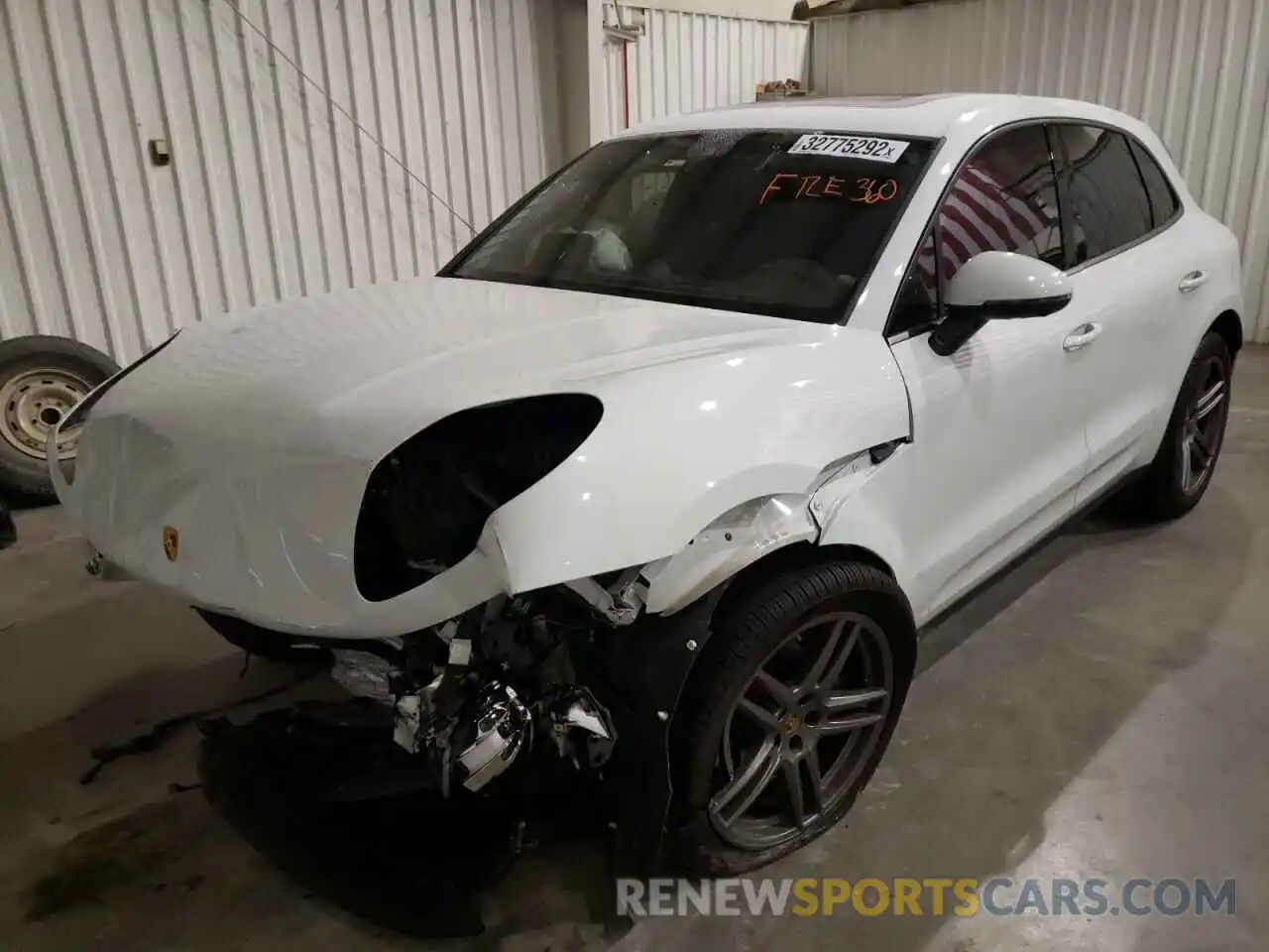 2 Photograph of a damaged car WP1AA2A58MLB06951 PORSCHE MACAN 2021