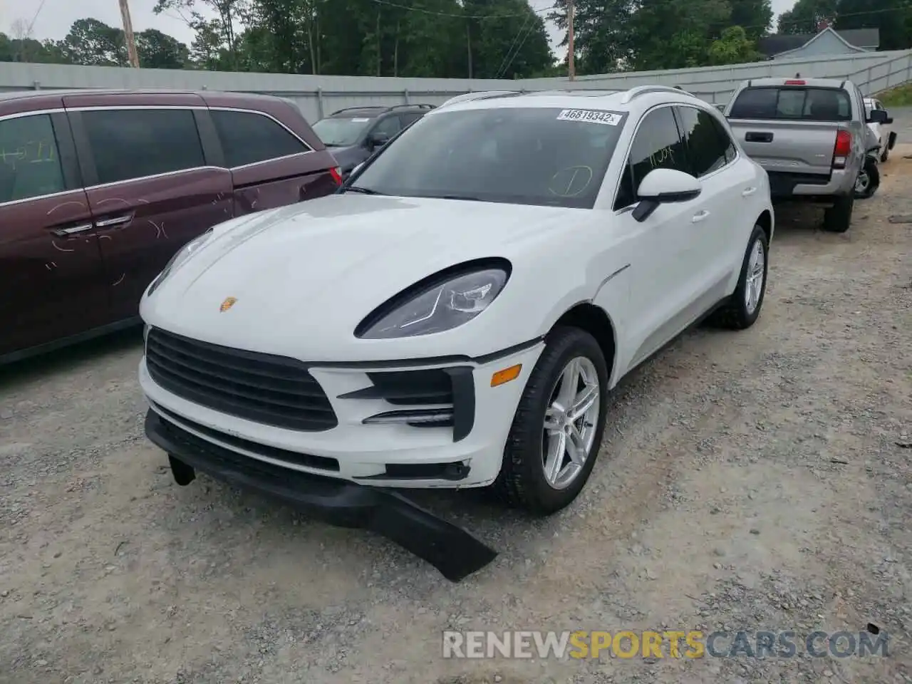 2 Photograph of a damaged car WP1AA2A58MLB09428 PORSCHE MACAN 2021