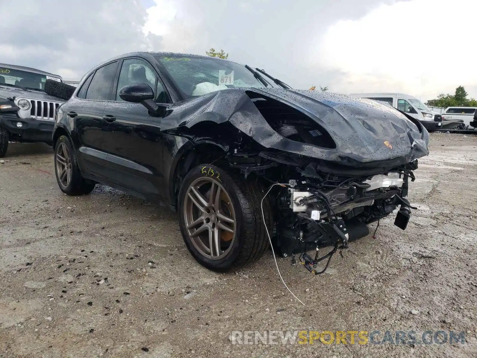 1 Photograph of a damaged car WP1AA2A59MLB03279 PORSCHE MACAN 2021