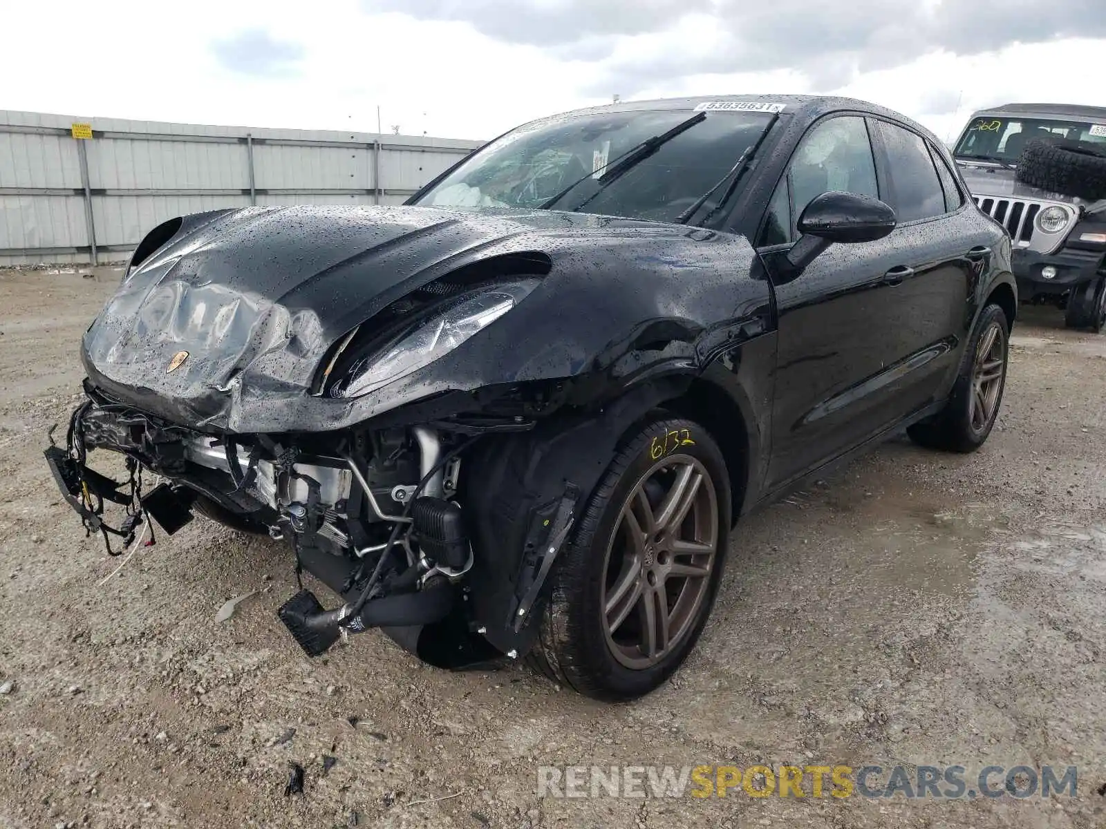 2 Photograph of a damaged car WP1AA2A59MLB03279 PORSCHE MACAN 2021