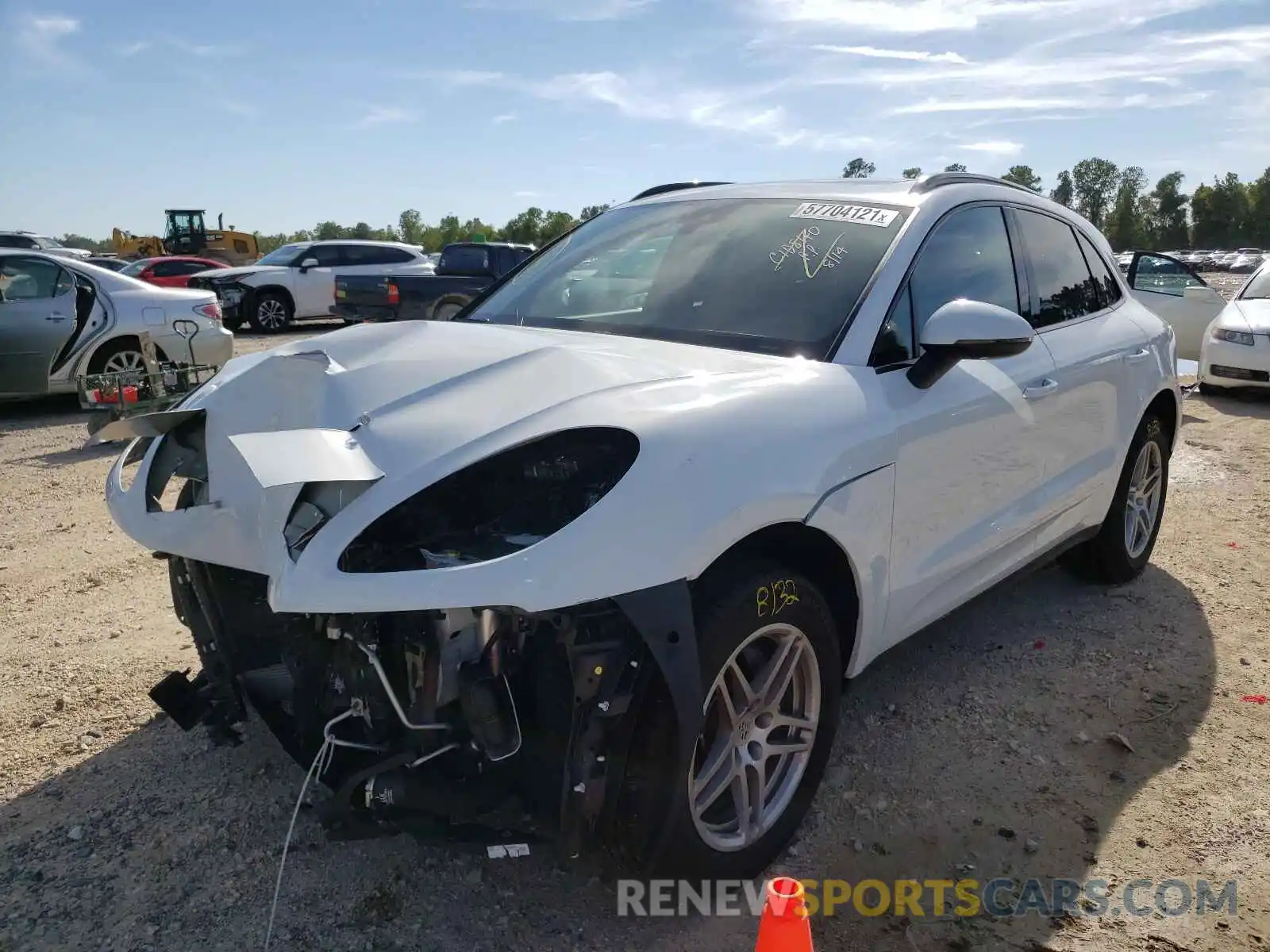 2 Photograph of a damaged car WP1AA2A59MLB03962 PORSCHE MACAN 2021