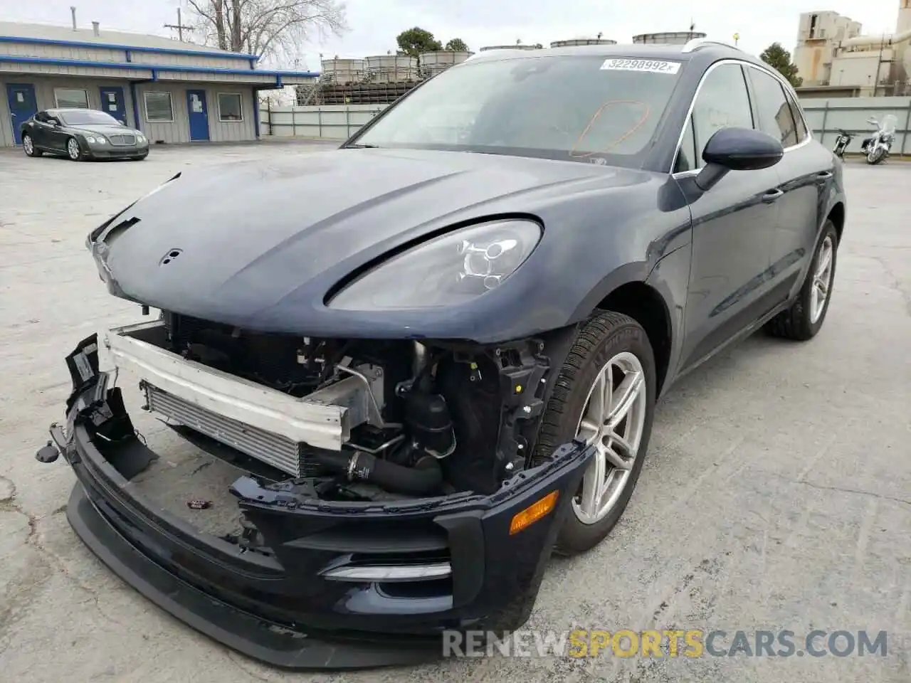 2 Photograph of a damaged car WP1AA2A59MLB07932 PORSCHE MACAN 2021