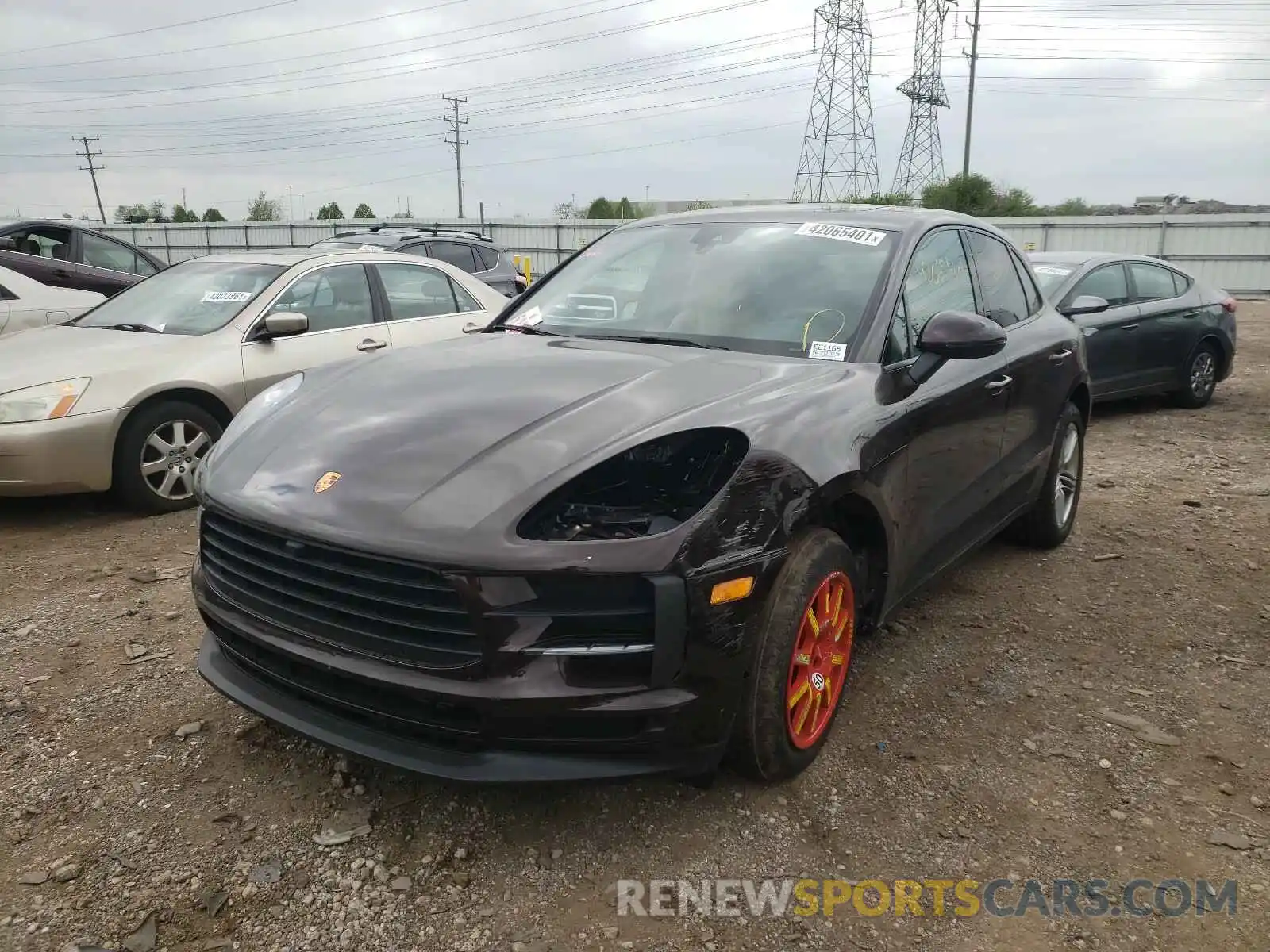 2 Photograph of a damaged car WP1AA2A5XMLB02867 PORSCHE MACAN 2021