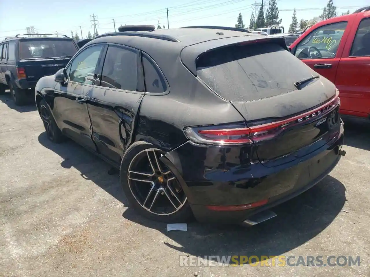 3 Photograph of a damaged car WP1AA2A5XMLB18146 PORSCHE MACAN 2021