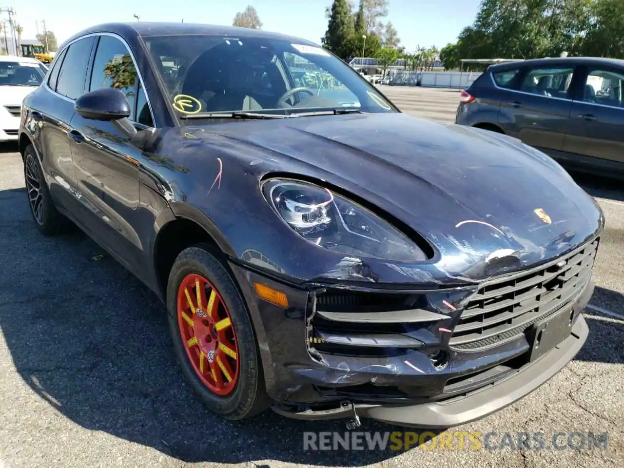 1 Photograph of a damaged car WP1AB2A50MLB31369 PORSCHE MACAN 2021