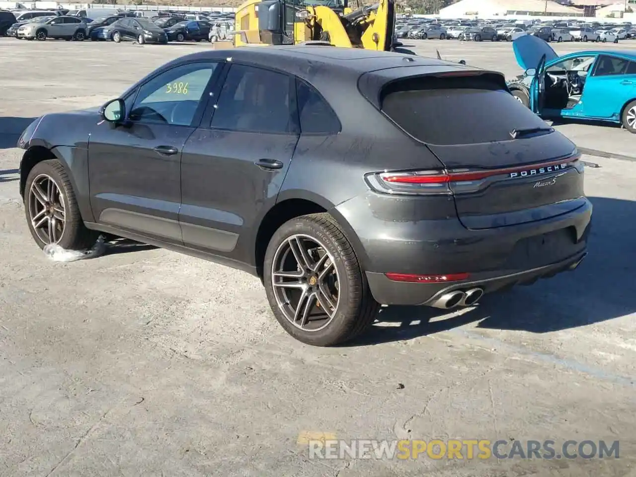 3 Photograph of a damaged car WP1AB2A50MLB32537 PORSCHE MACAN 2021