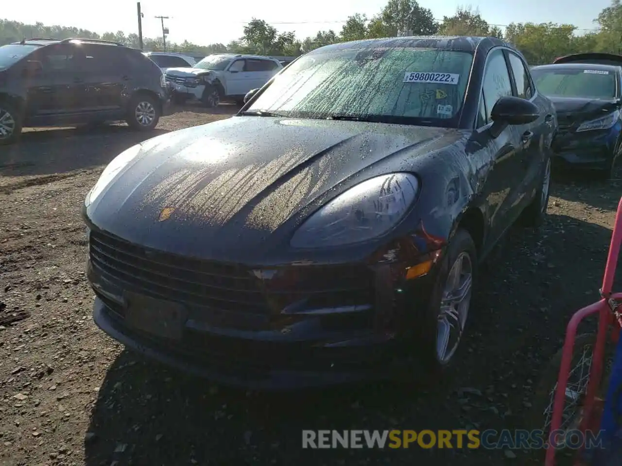 2 Photograph of a damaged car WP1AB2A50MLB33266 PORSCHE MACAN 2021