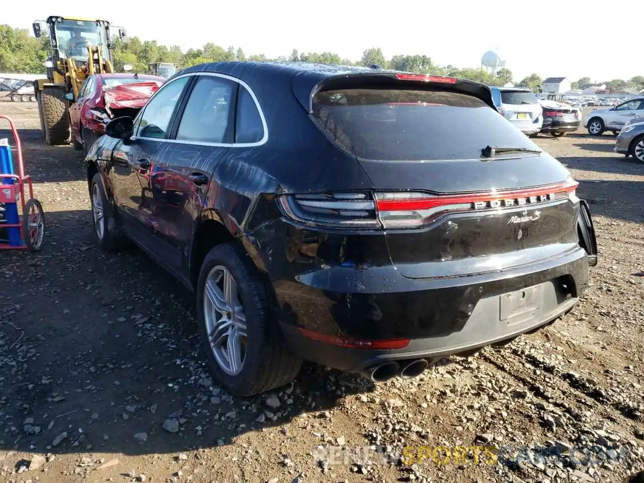 3 Photograph of a damaged car WP1AB2A50MLB33266 PORSCHE MACAN 2021