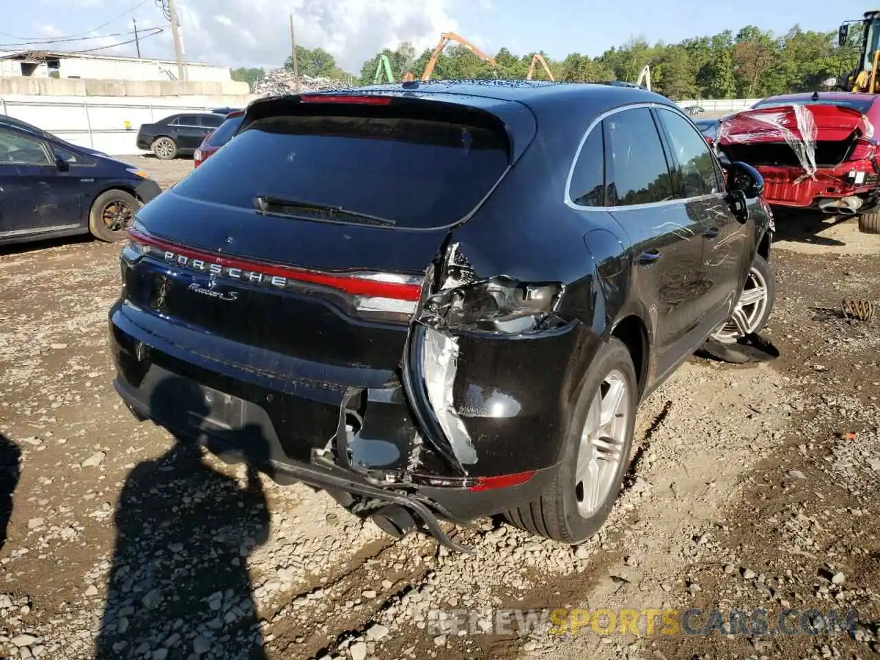 4 Photograph of a damaged car WP1AB2A50MLB33266 PORSCHE MACAN 2021