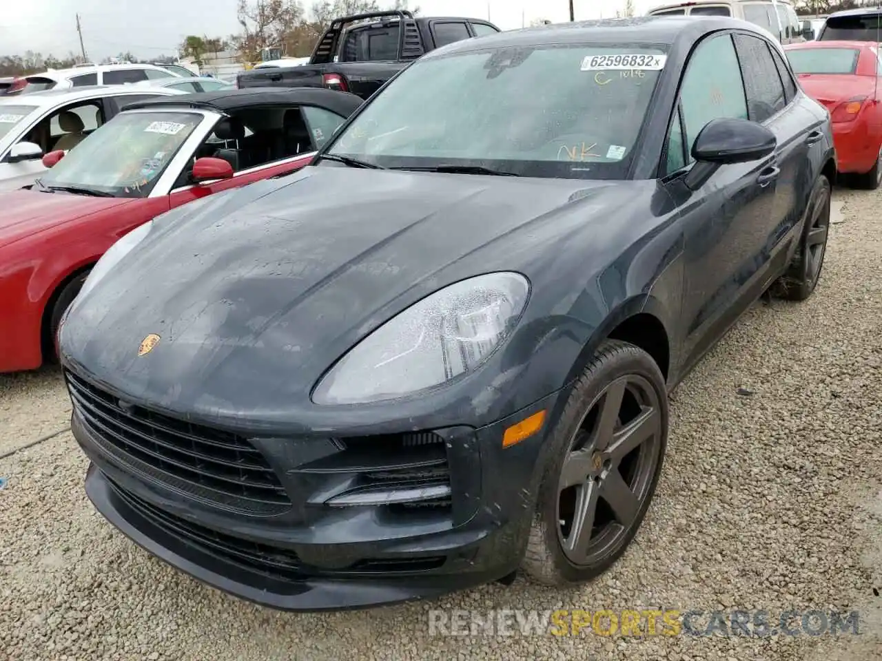 2 Photograph of a damaged car WP1AB2A50MLB37656 PORSCHE MACAN 2021