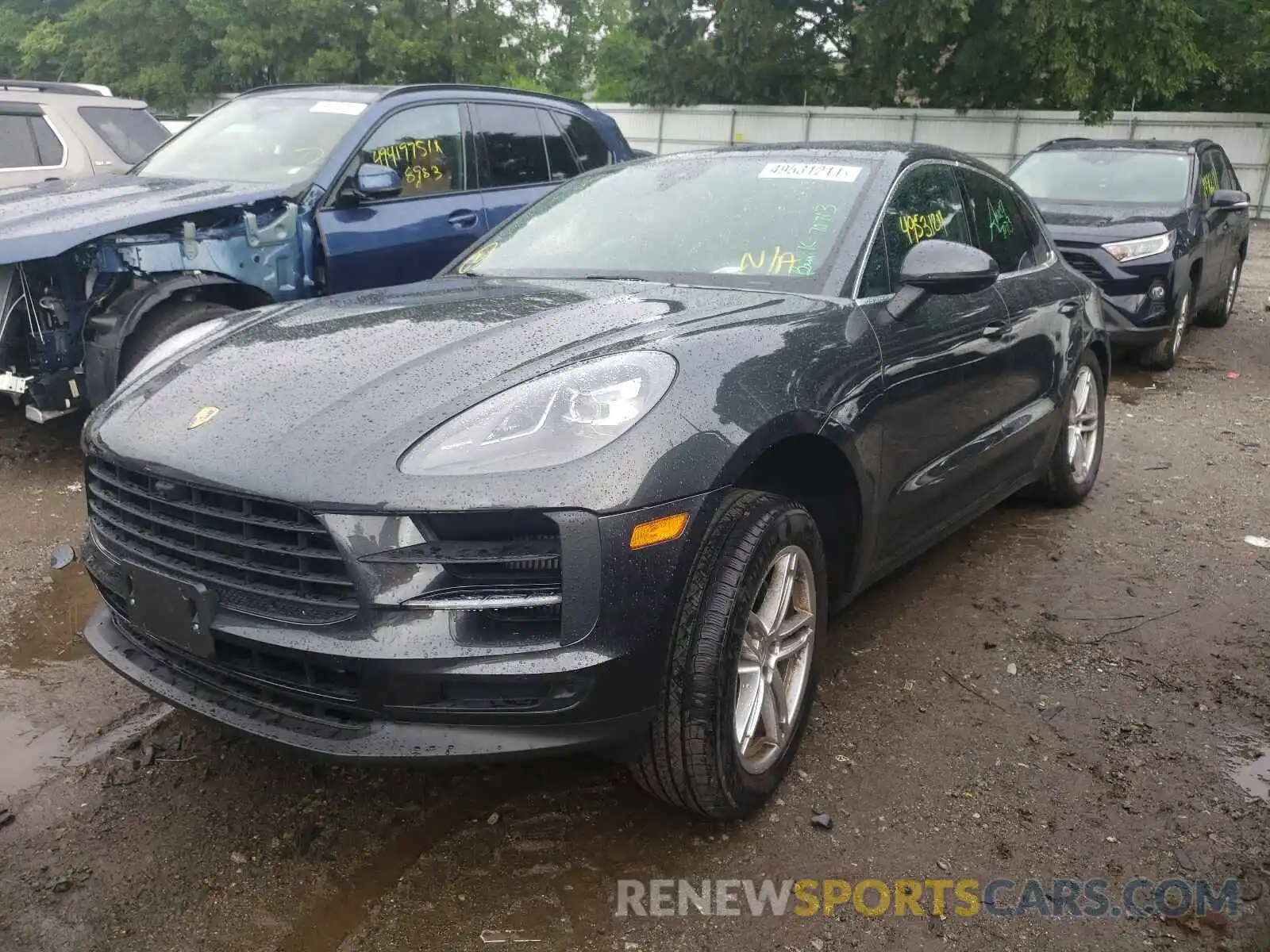 2 Photograph of a damaged car WP1AB2A51MLB33454 PORSCHE MACAN 2021