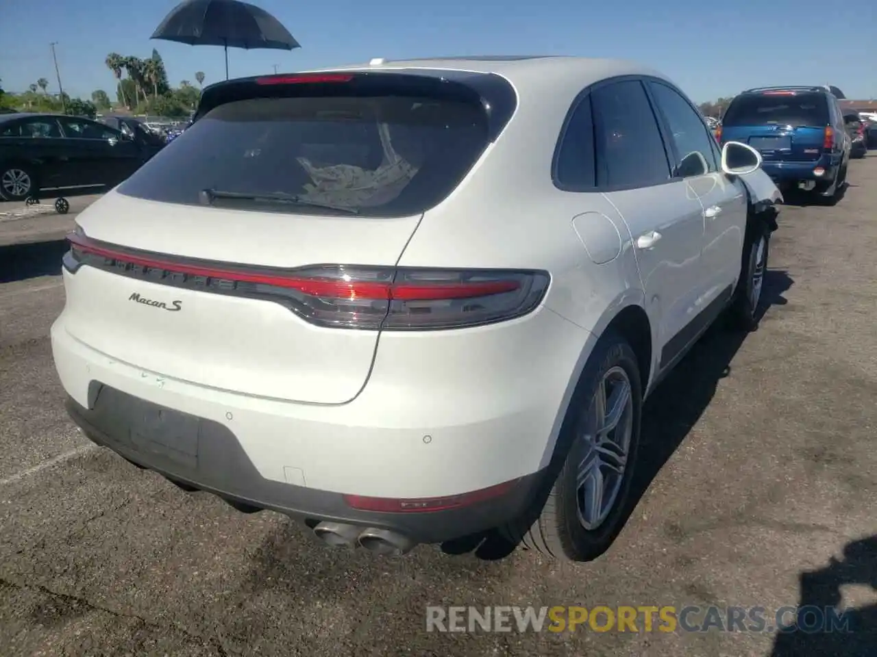 4 Photograph of a damaged car WP1AB2A51MLB33809 PORSCHE MACAN 2021