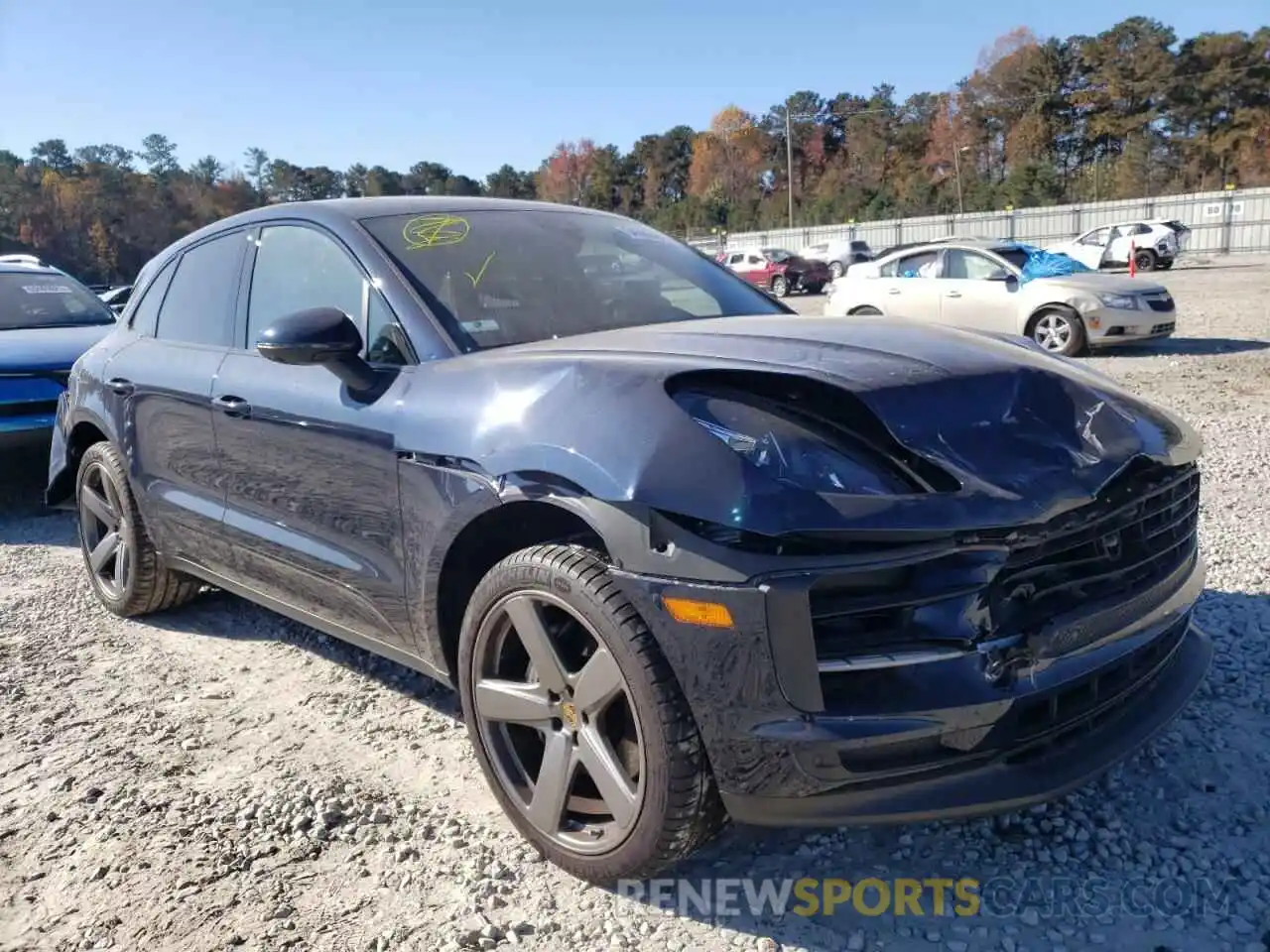 1 Photograph of a damaged car WP1AB2A52MLB31504 PORSCHE MACAN 2021