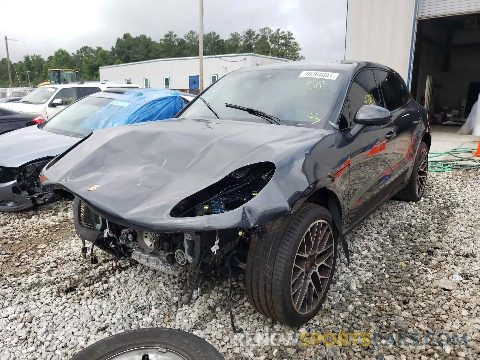 2 Photograph of a damaged car WP1AB2A53MLB31186 PORSCHE MACAN 2021