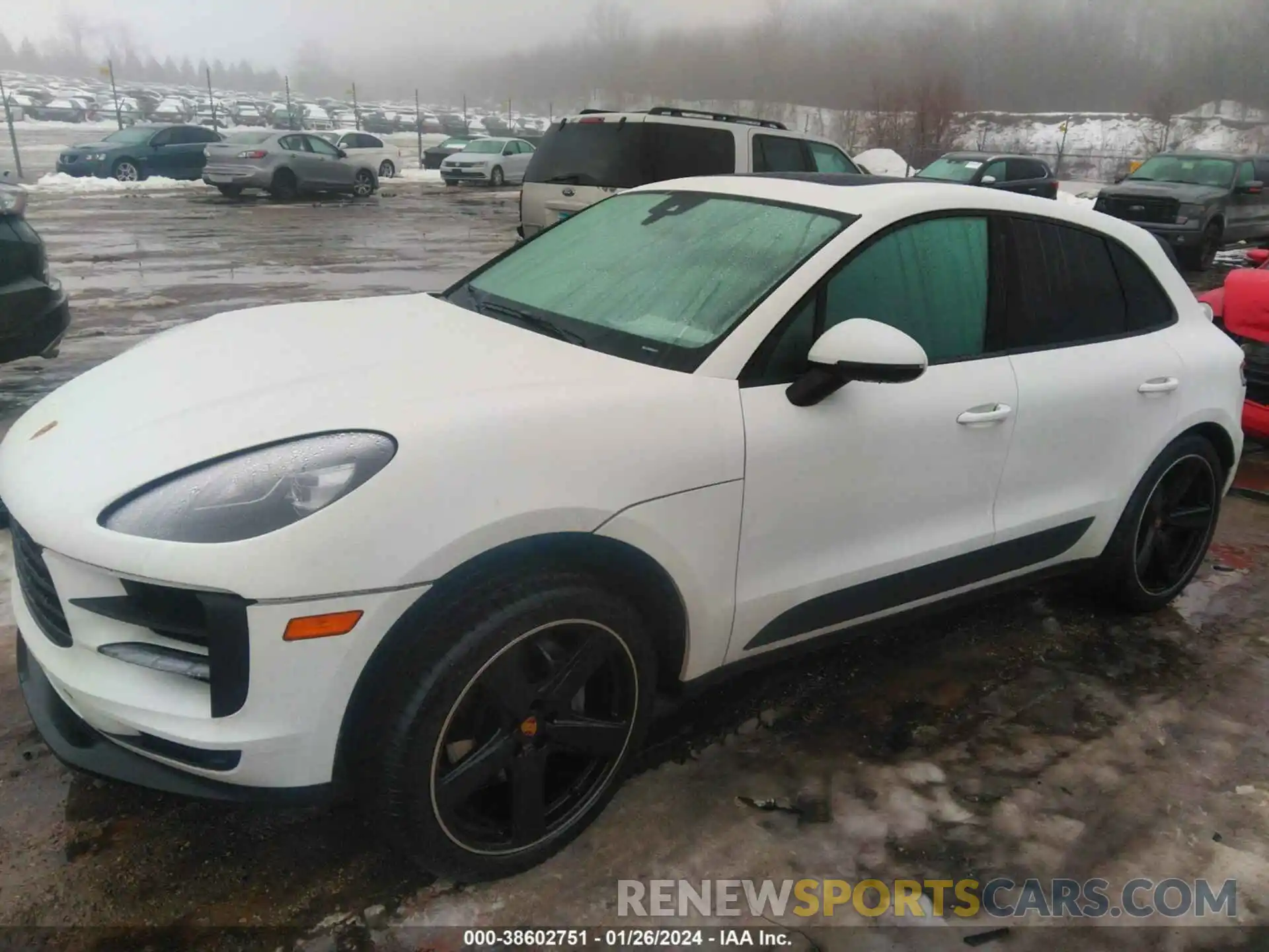 2 Photograph of a damaged car WP1AB2A53MLB34492 PORSCHE MACAN 2021