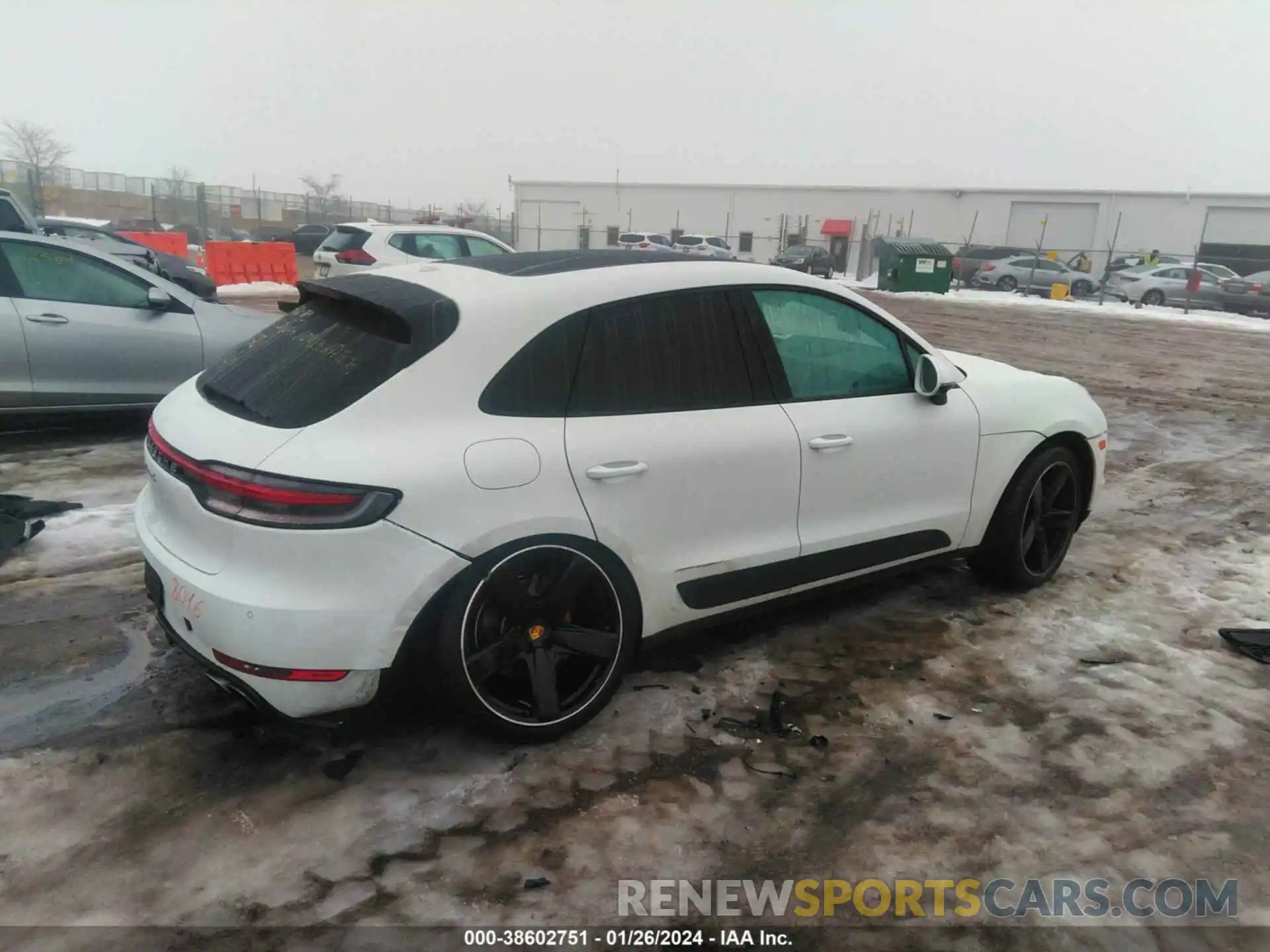 4 Photograph of a damaged car WP1AB2A53MLB34492 PORSCHE MACAN 2021