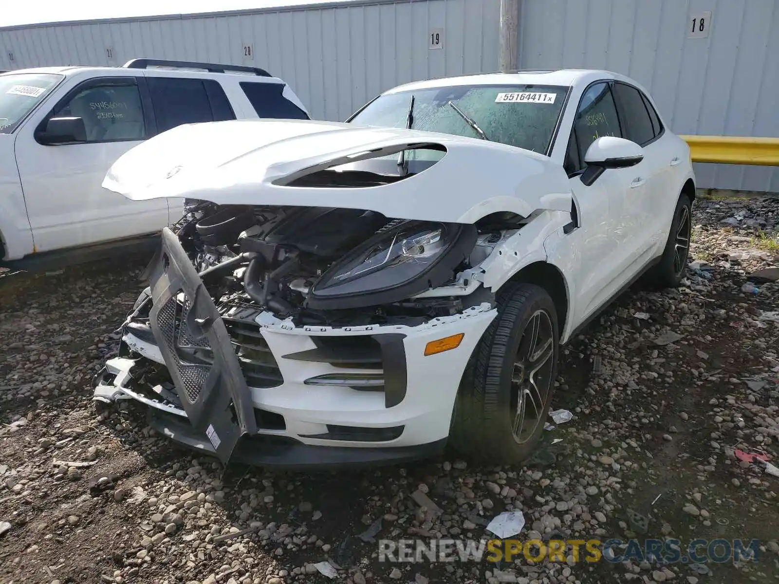 2 Photograph of a damaged car WP1AB2A54MLB30631 PORSCHE MACAN 2021