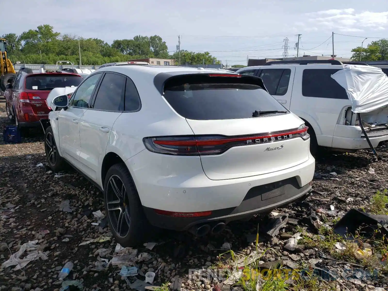 3 Photograph of a damaged car WP1AB2A54MLB30631 PORSCHE MACAN 2021