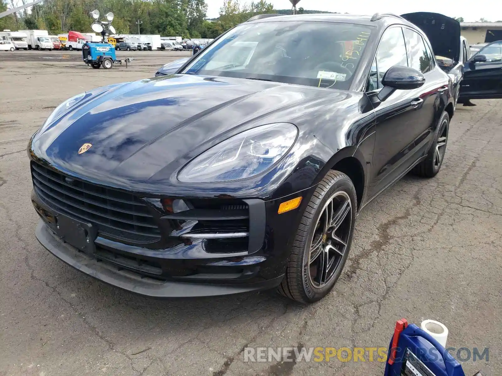 2 Photograph of a damaged car WP1AB2A54MLB33156 PORSCHE MACAN 2021