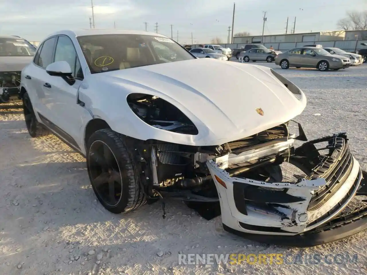 1 Photograph of a damaged car WP1AB2A54MLB33786 PORSCHE MACAN 2021