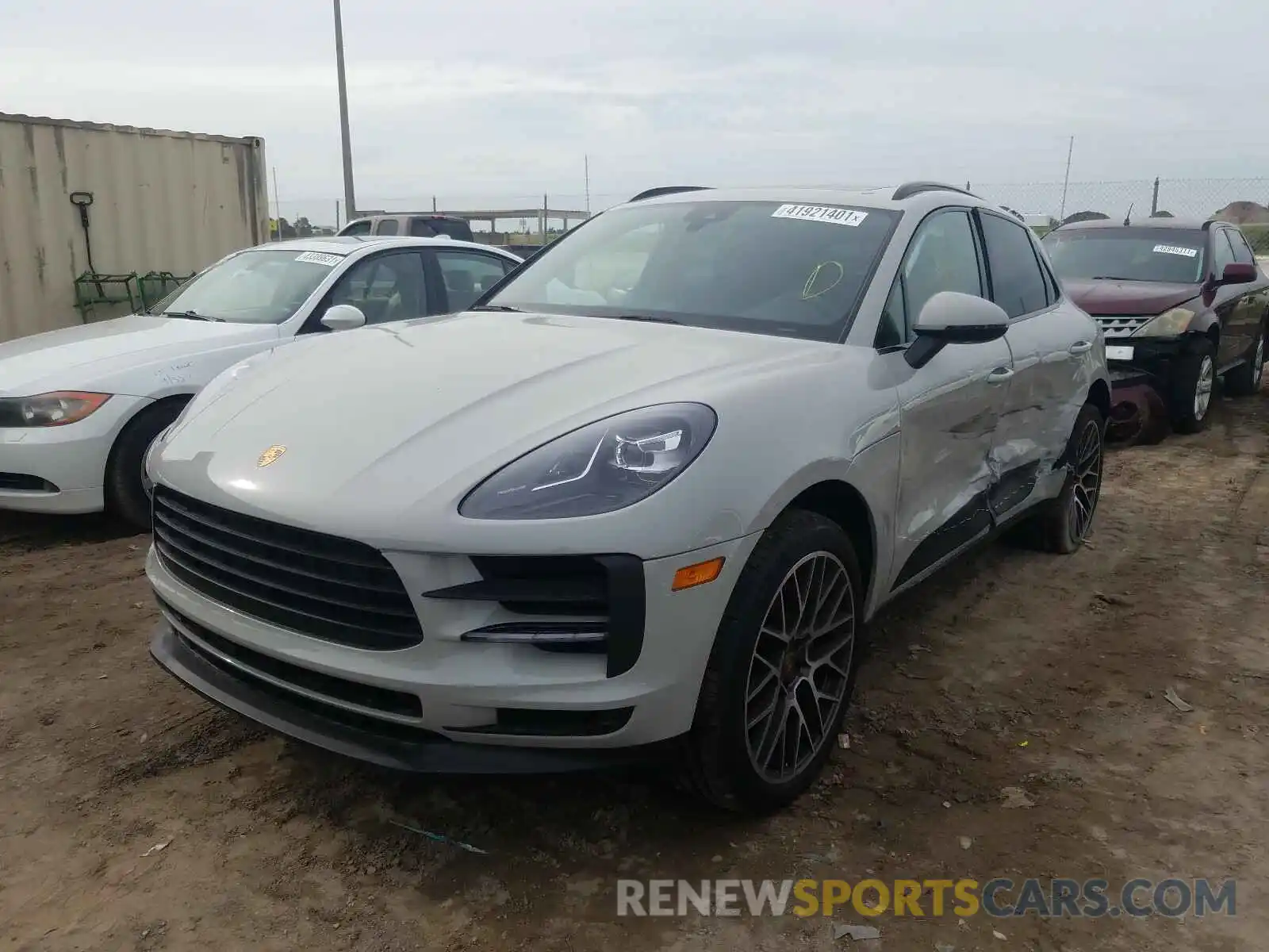 2 Photograph of a damaged car WP1AB2A55MLB34056 PORSCHE MACAN 2021