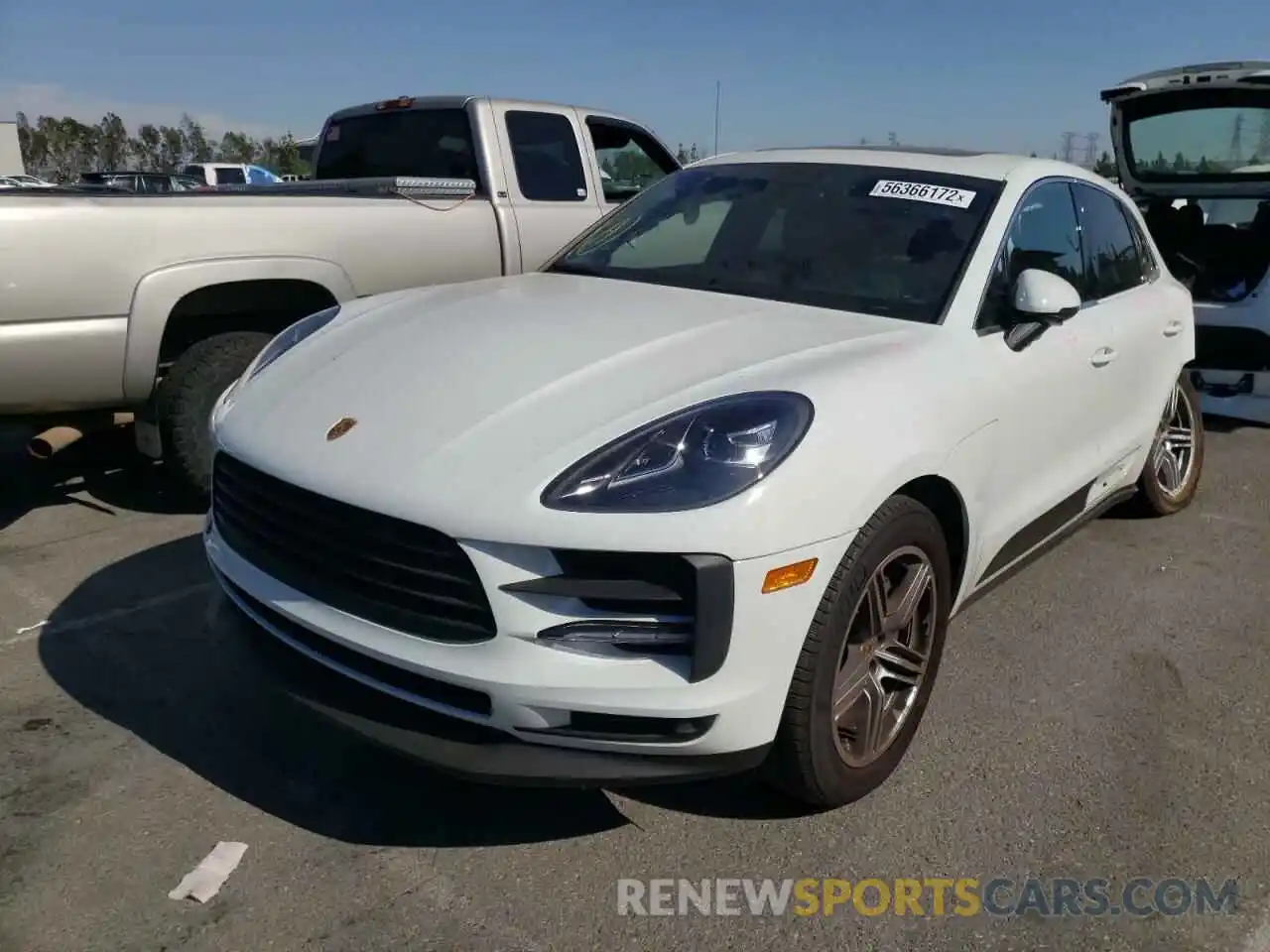 2 Photograph of a damaged car WP1AB2A55MLB35725 PORSCHE MACAN 2021