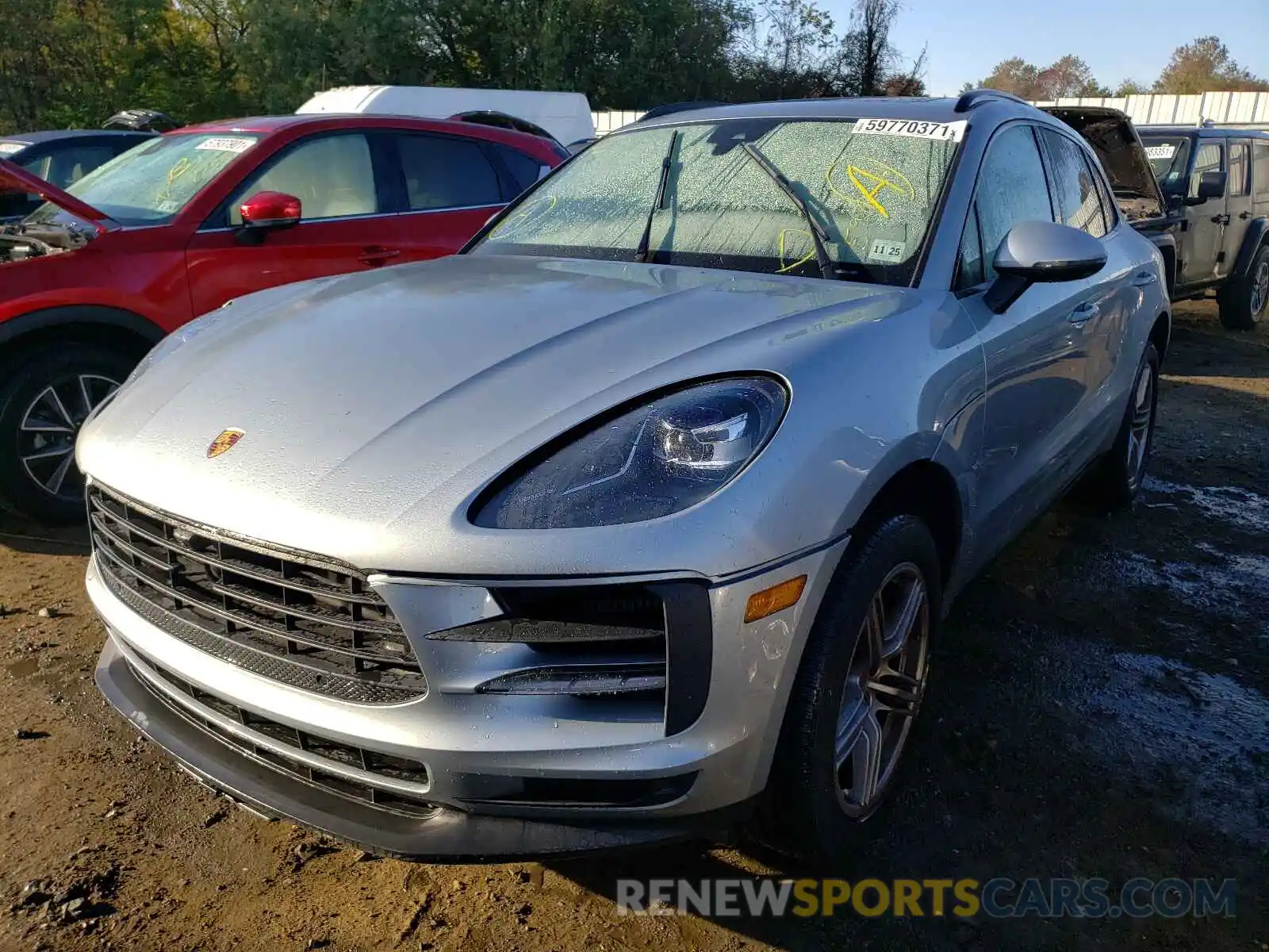 2 Photograph of a damaged car WP1AB2A56MLB30551 PORSCHE MACAN 2021