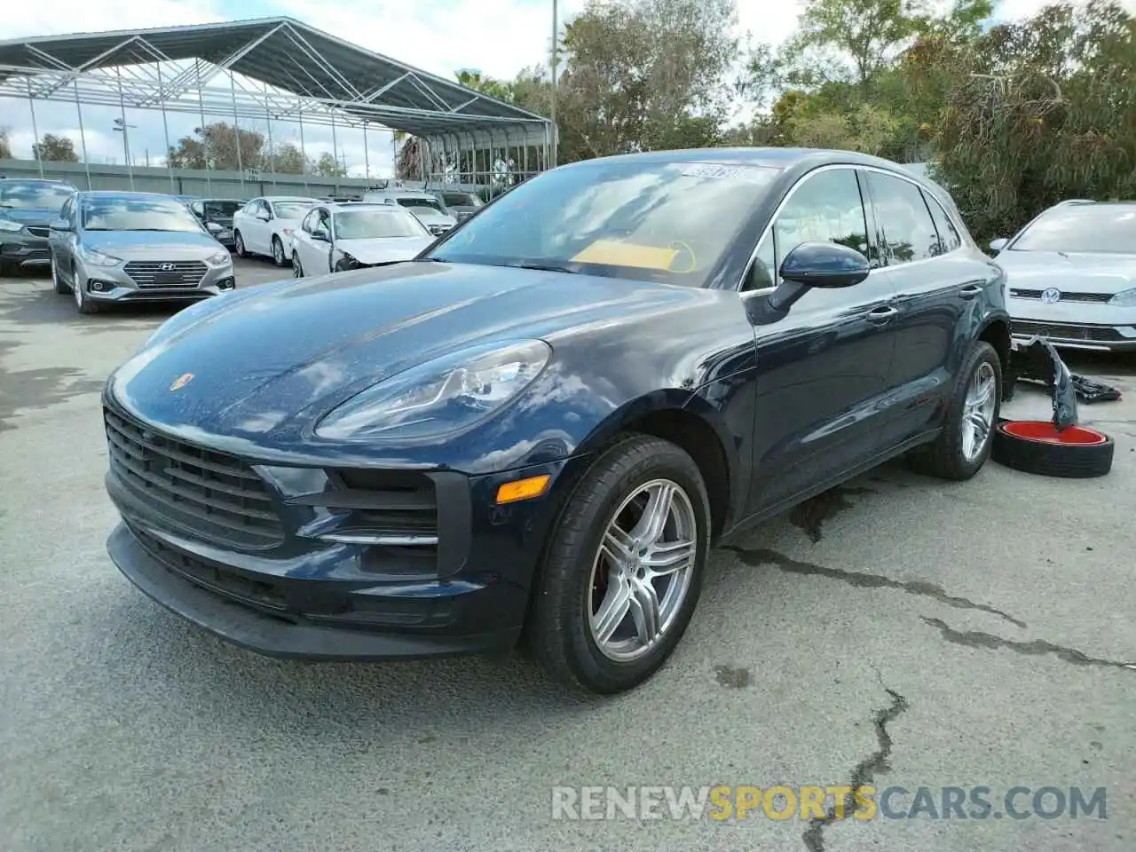 2 Photograph of a damaged car WP1AB2A56MLB33014 PORSCHE MACAN 2021