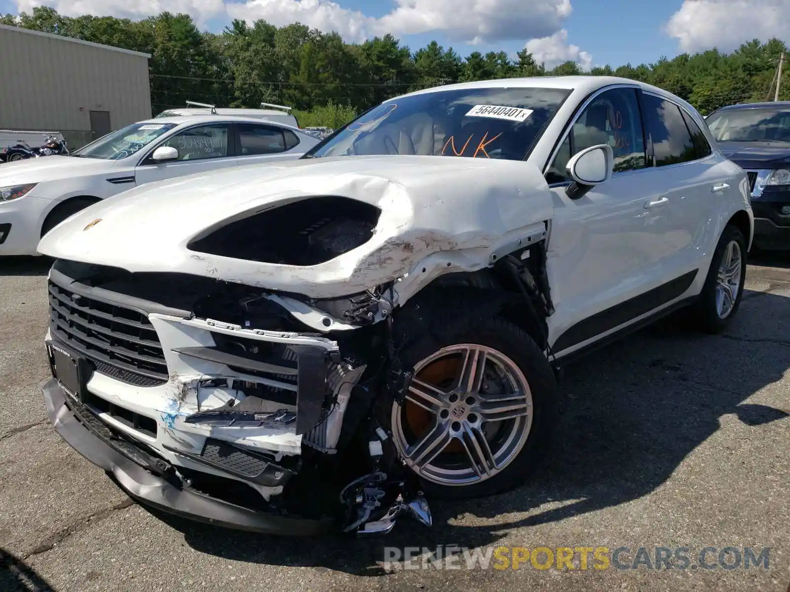 2 Photograph of a damaged car WP1AB2A56MLB34227 PORSCHE MACAN 2021