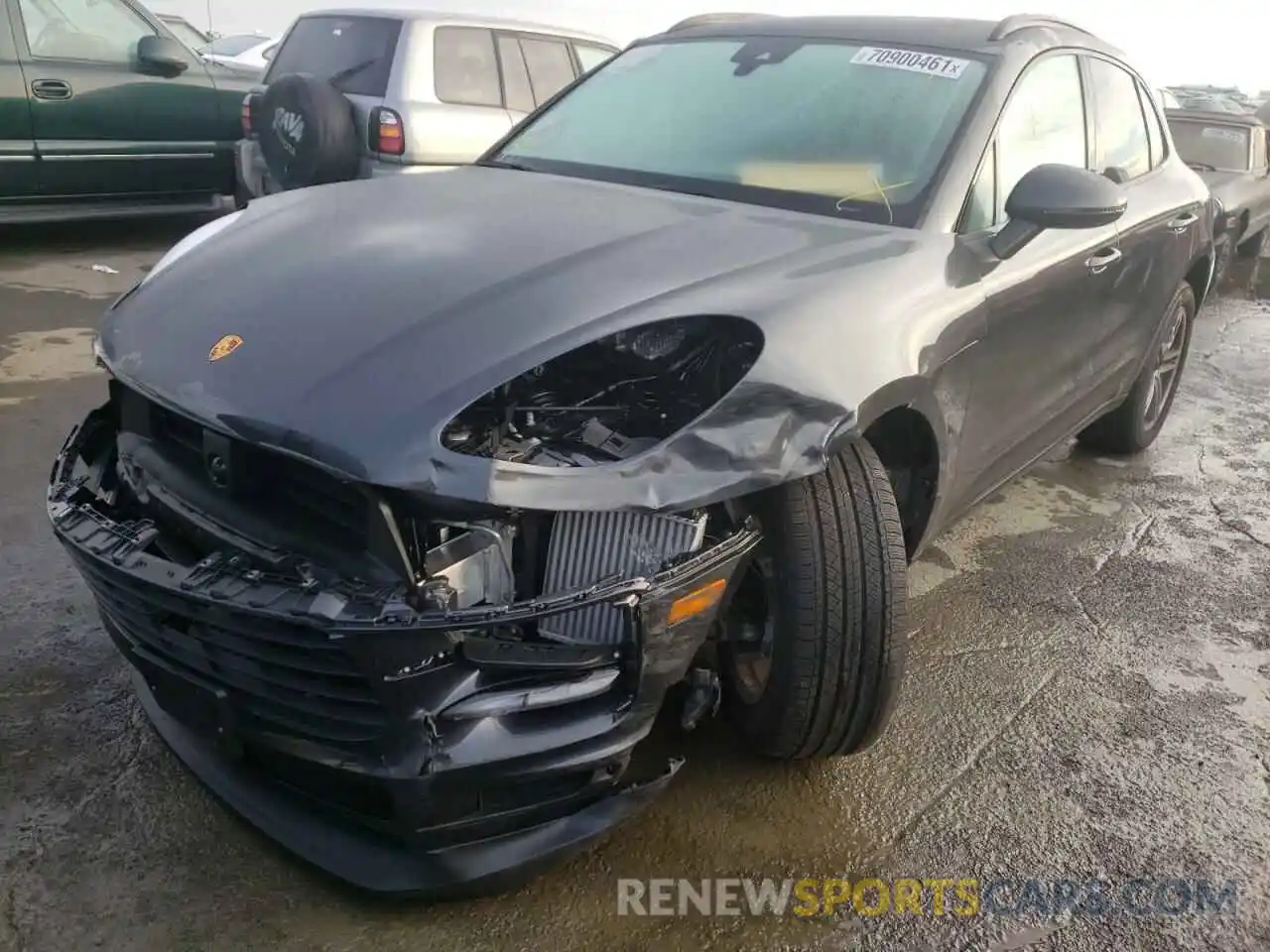 2 Photograph of a damaged car WP1AB2A56MLB35572 PORSCHE MACAN 2021