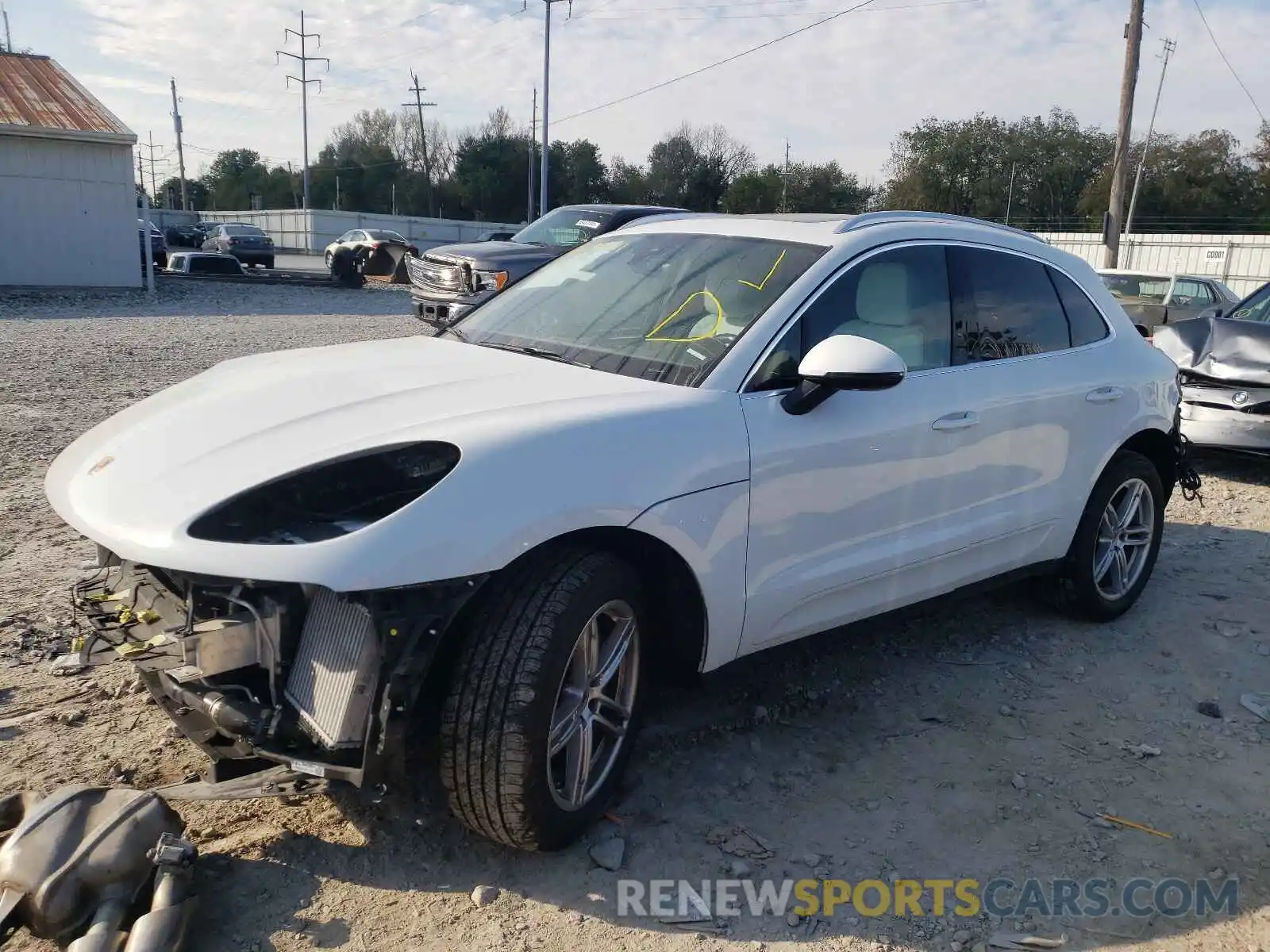 2 Photograph of a damaged car WP1AB2A57MLB30512 PORSCHE MACAN 2021