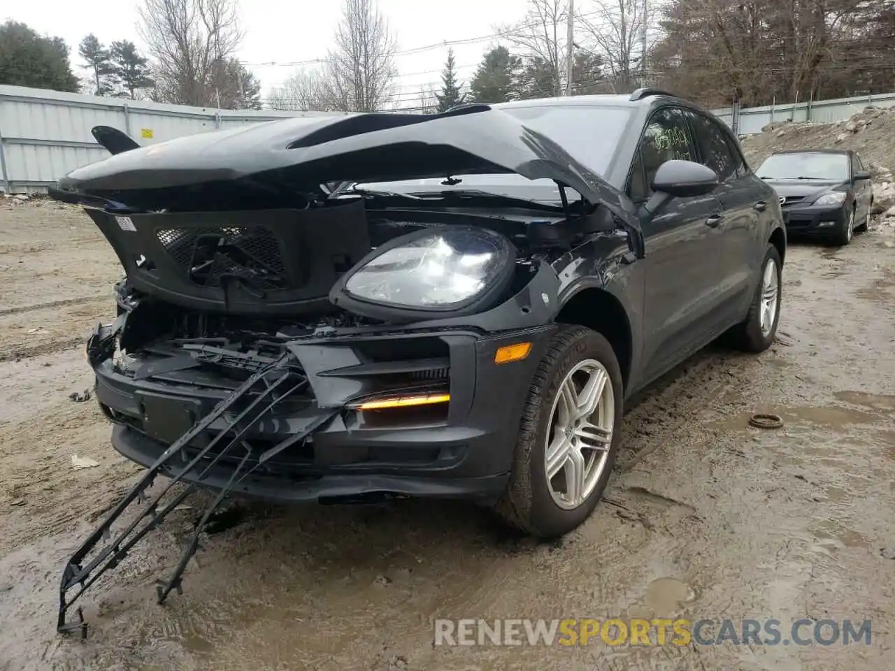 2 Photograph of a damaged car WP1AB2A57MLB30655 PORSCHE MACAN 2021