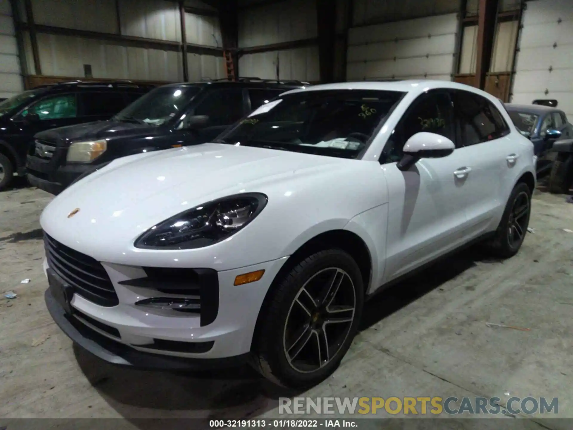 2 Photograph of a damaged car WP1AB2A57MLB31949 PORSCHE MACAN 2021