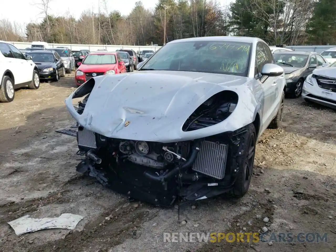 2 Photograph of a damaged car WP1AB2A57MLB32907 PORSCHE MACAN 2021