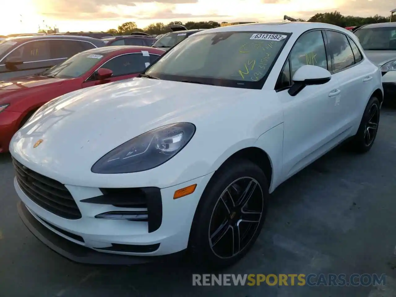 2 Photograph of a damaged car WP1AB2A57MLB36455 PORSCHE MACAN 2021