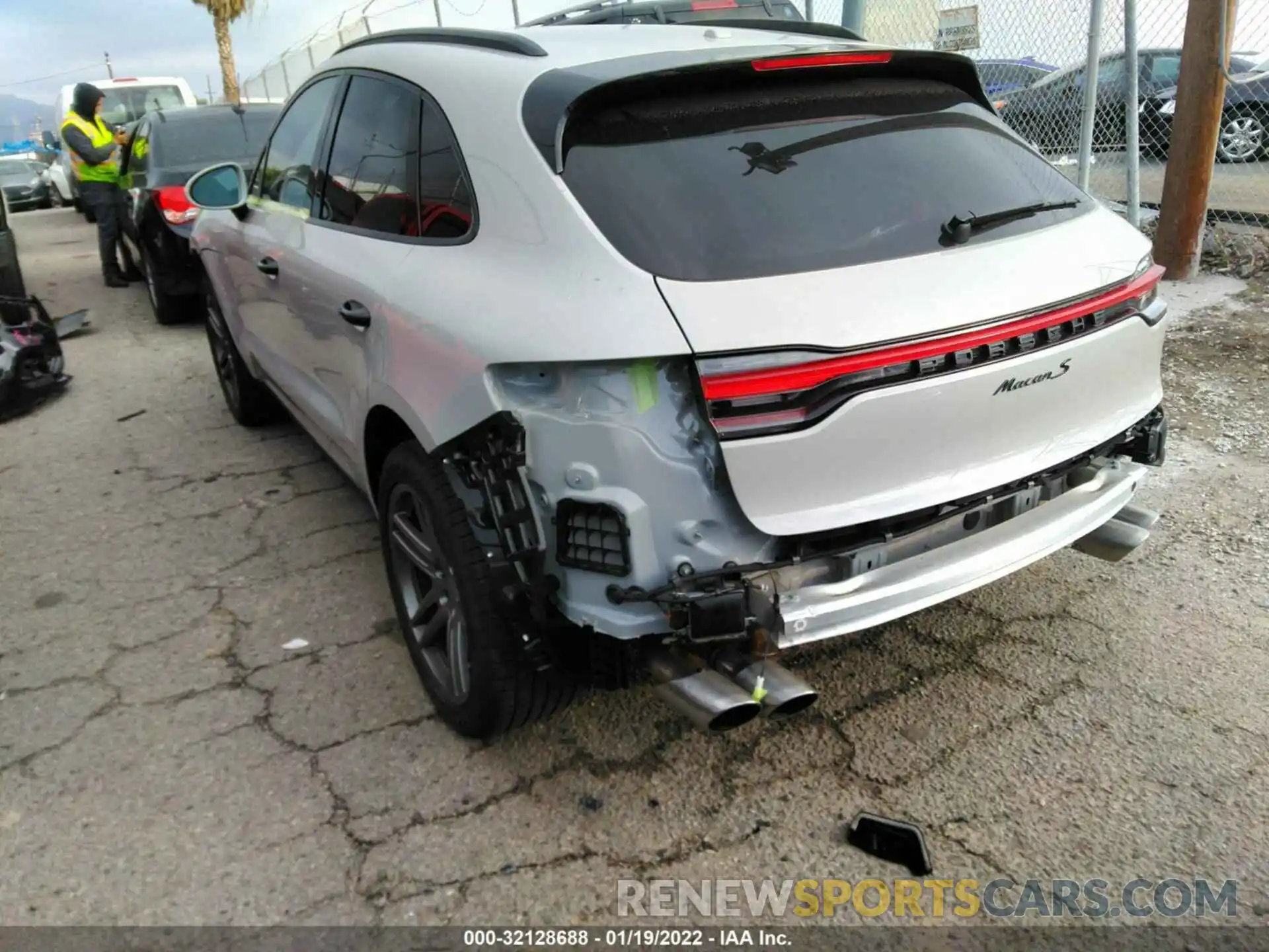 3 Photograph of a damaged car WP1AB2A58MLB36531 PORSCHE MACAN 2021