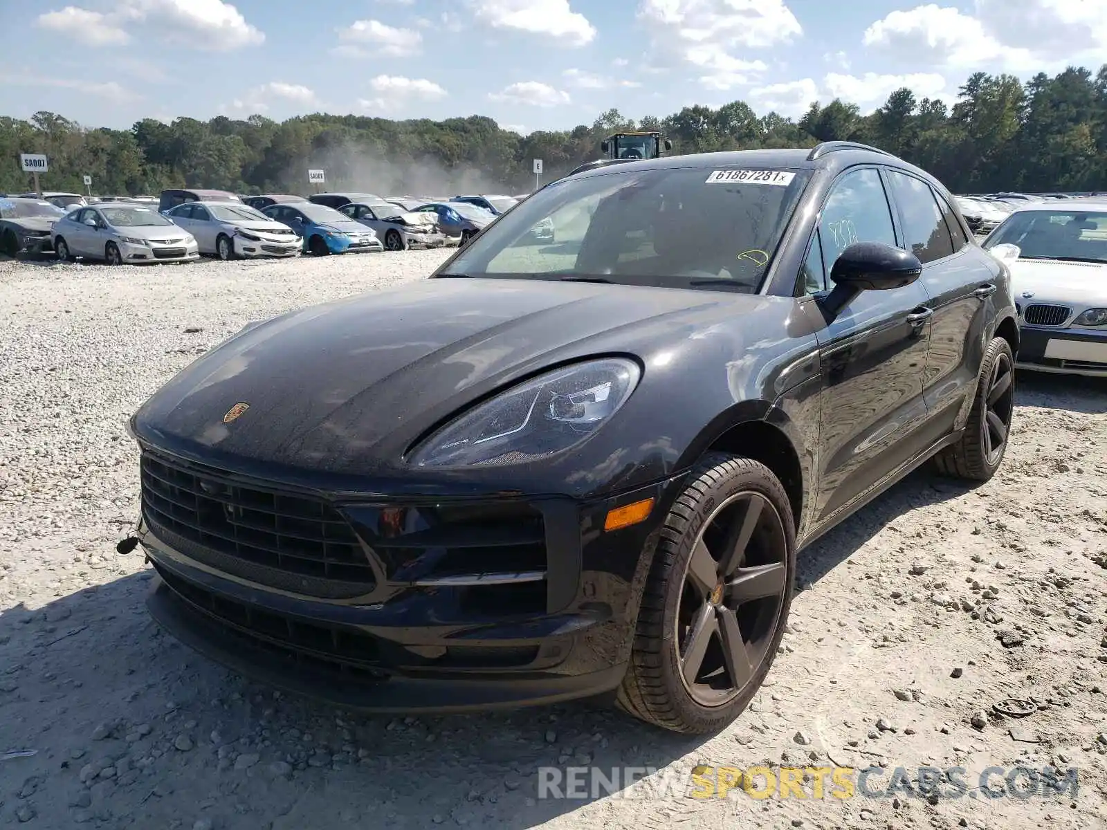 2 Photograph of a damaged car WP1AB2A59MLB31158 PORSCHE MACAN 2021