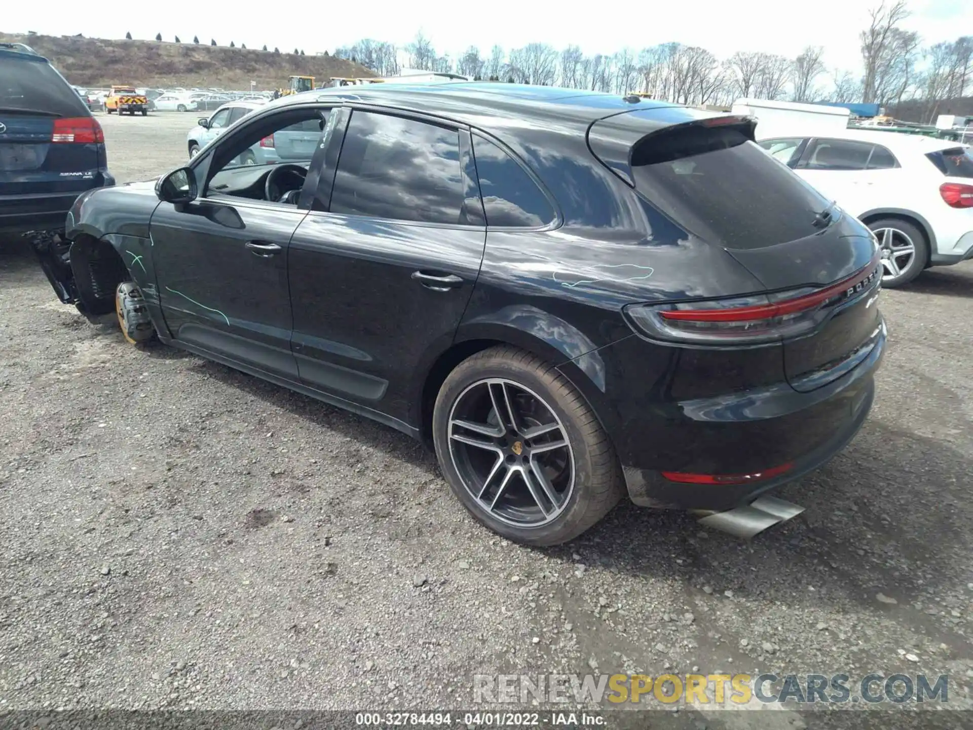 3 Фотография поврежденного автомобиля WP1AB2A59MLB31709 PORSCHE MACAN 2021