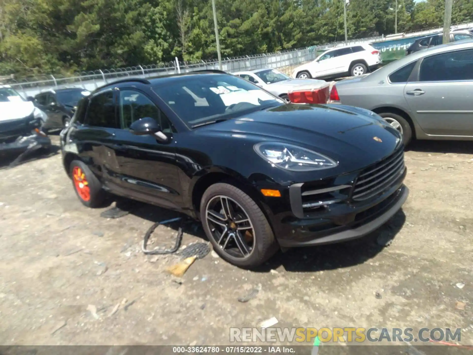 1 Photograph of a damaged car WP1AB2A59MLB33363 PORSCHE MACAN 2021