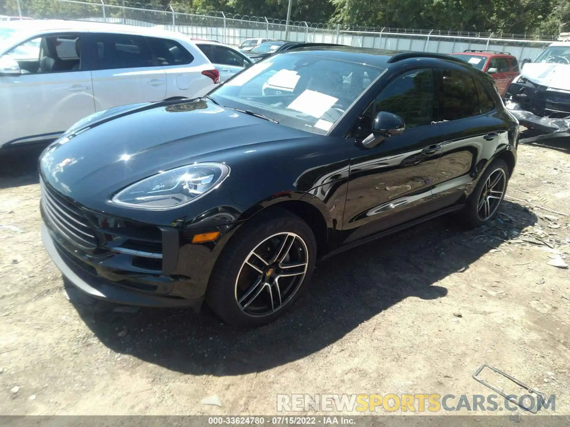 2 Photograph of a damaged car WP1AB2A59MLB33363 PORSCHE MACAN 2021