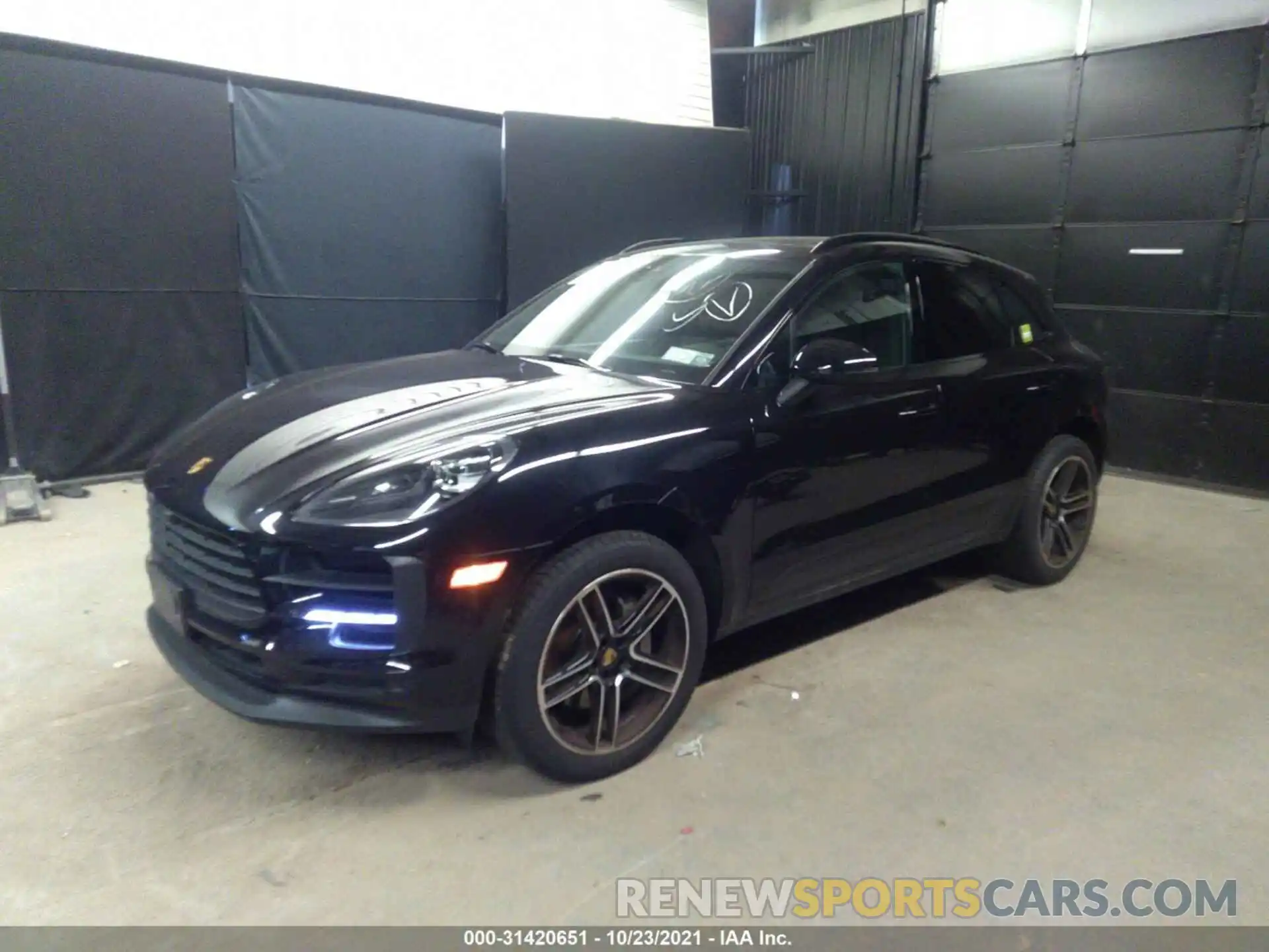 2 Photograph of a damaged car WP1AB2A59MLB34156 PORSCHE MACAN 2021