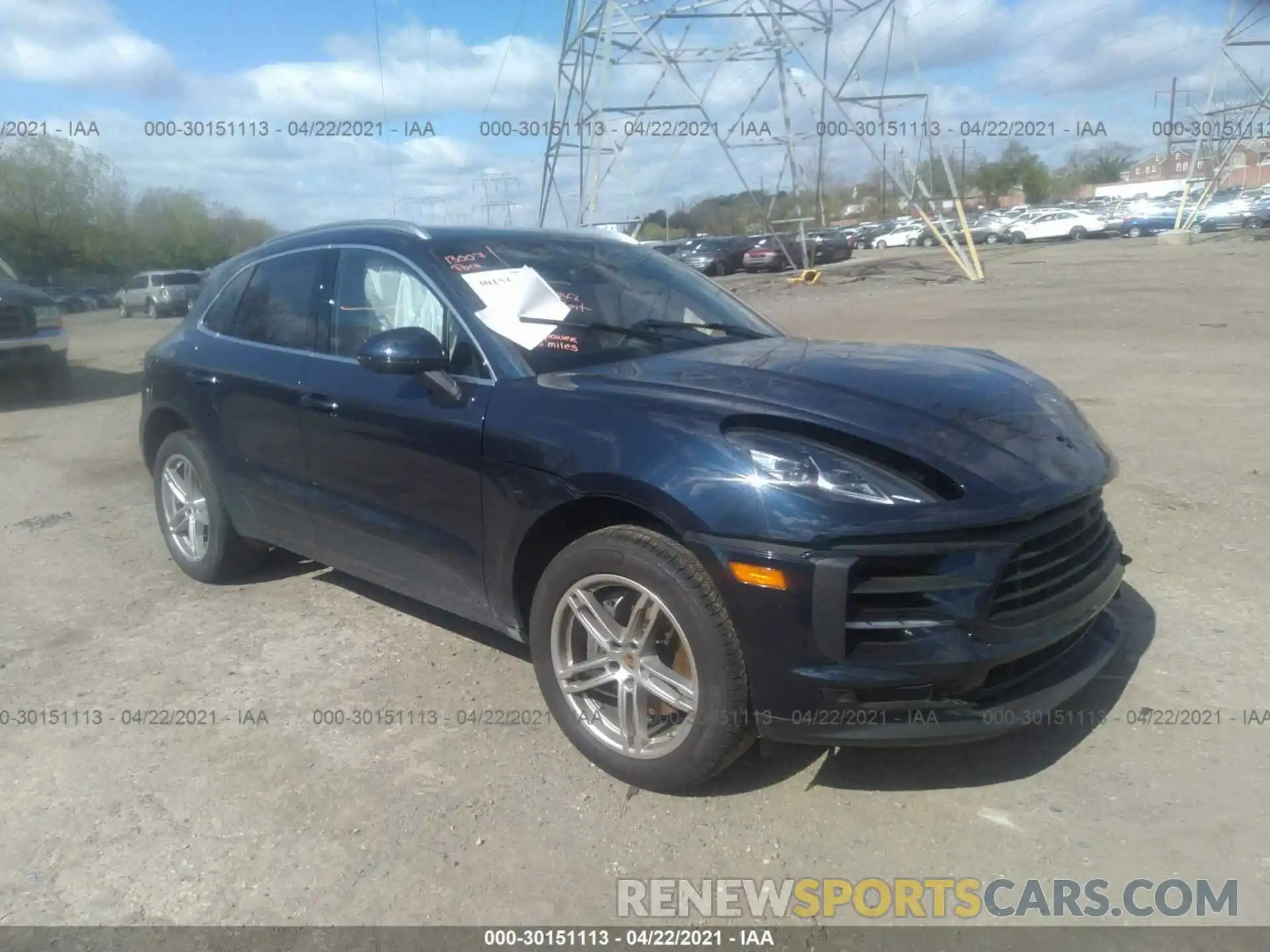 1 Photograph of a damaged car WP1AB2A5XMLB31766 PORSCHE MACAN 2021