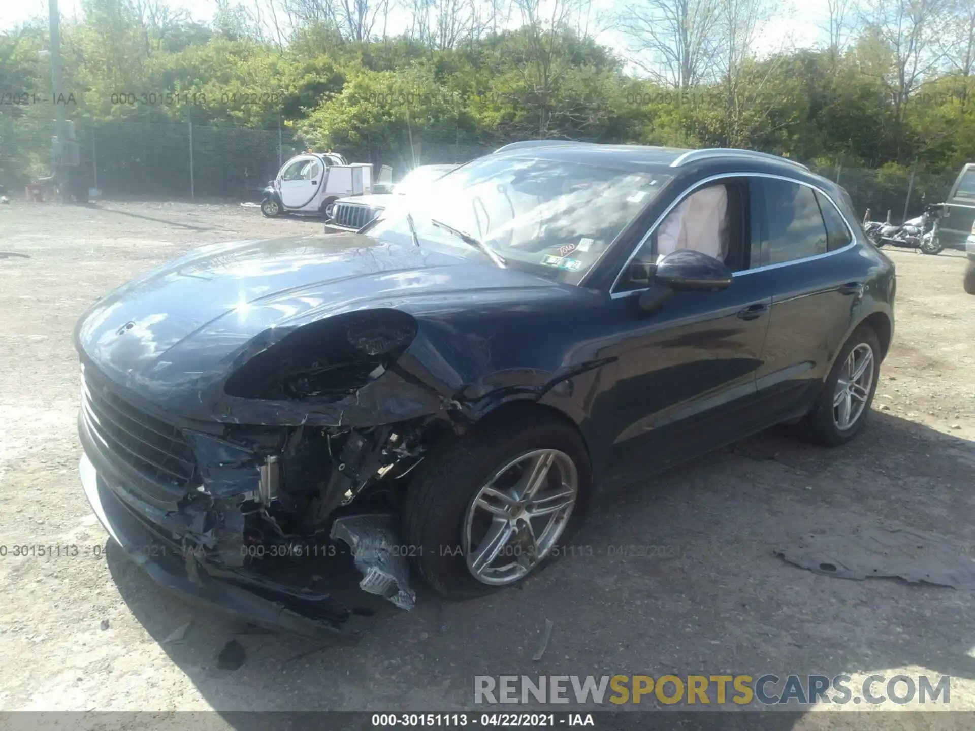 2 Photograph of a damaged car WP1AB2A5XMLB31766 PORSCHE MACAN 2021