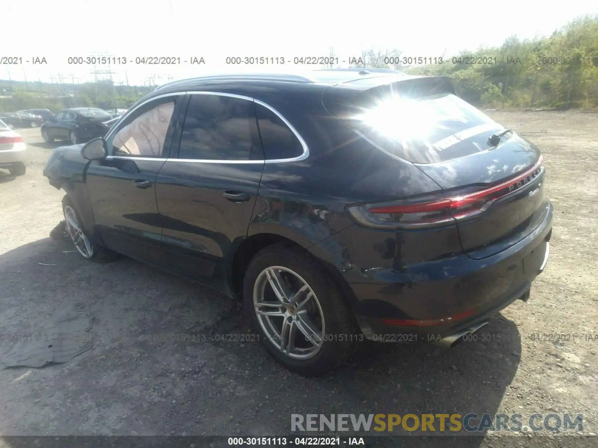 3 Photograph of a damaged car WP1AB2A5XMLB31766 PORSCHE MACAN 2021