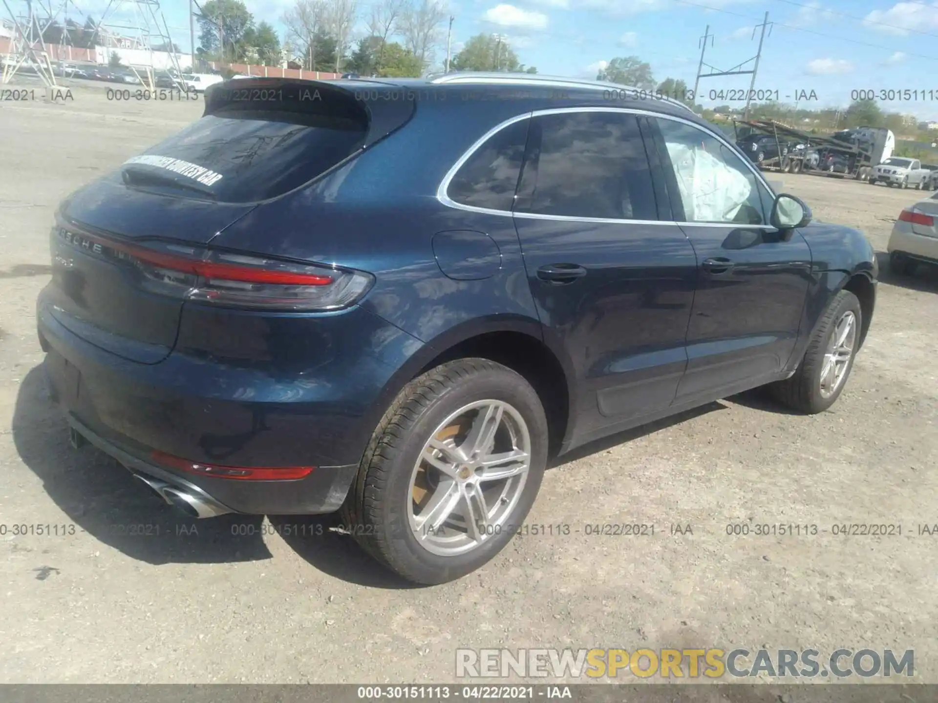 4 Photograph of a damaged car WP1AB2A5XMLB31766 PORSCHE MACAN 2021