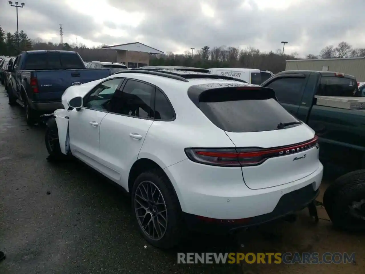 3 Photograph of a damaged car WP1AB2A5XMLB38037 PORSCHE MACAN 2021