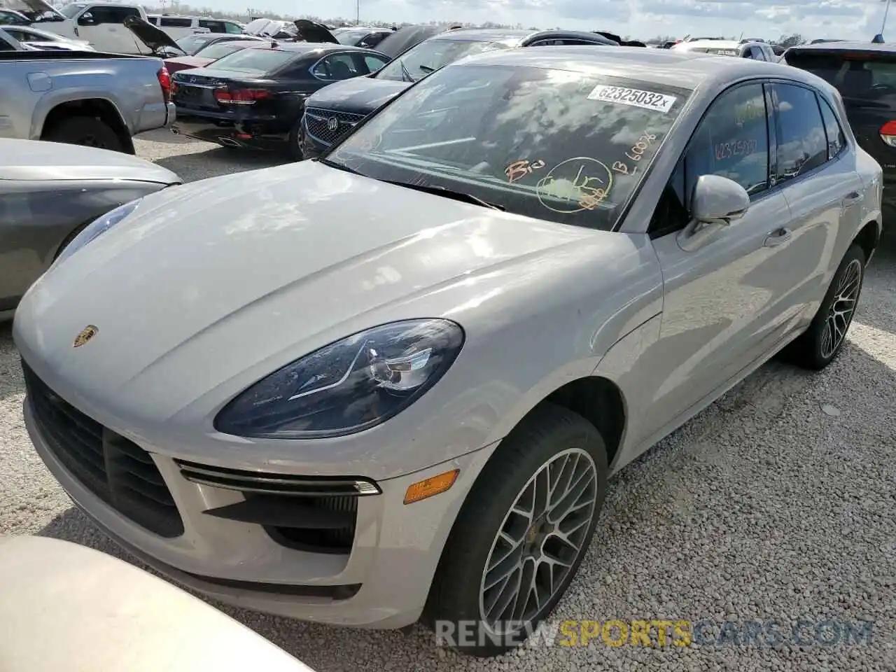 2 Photograph of a damaged car WP1AF2A53MLB60076 PORSCHE MACAN 2021