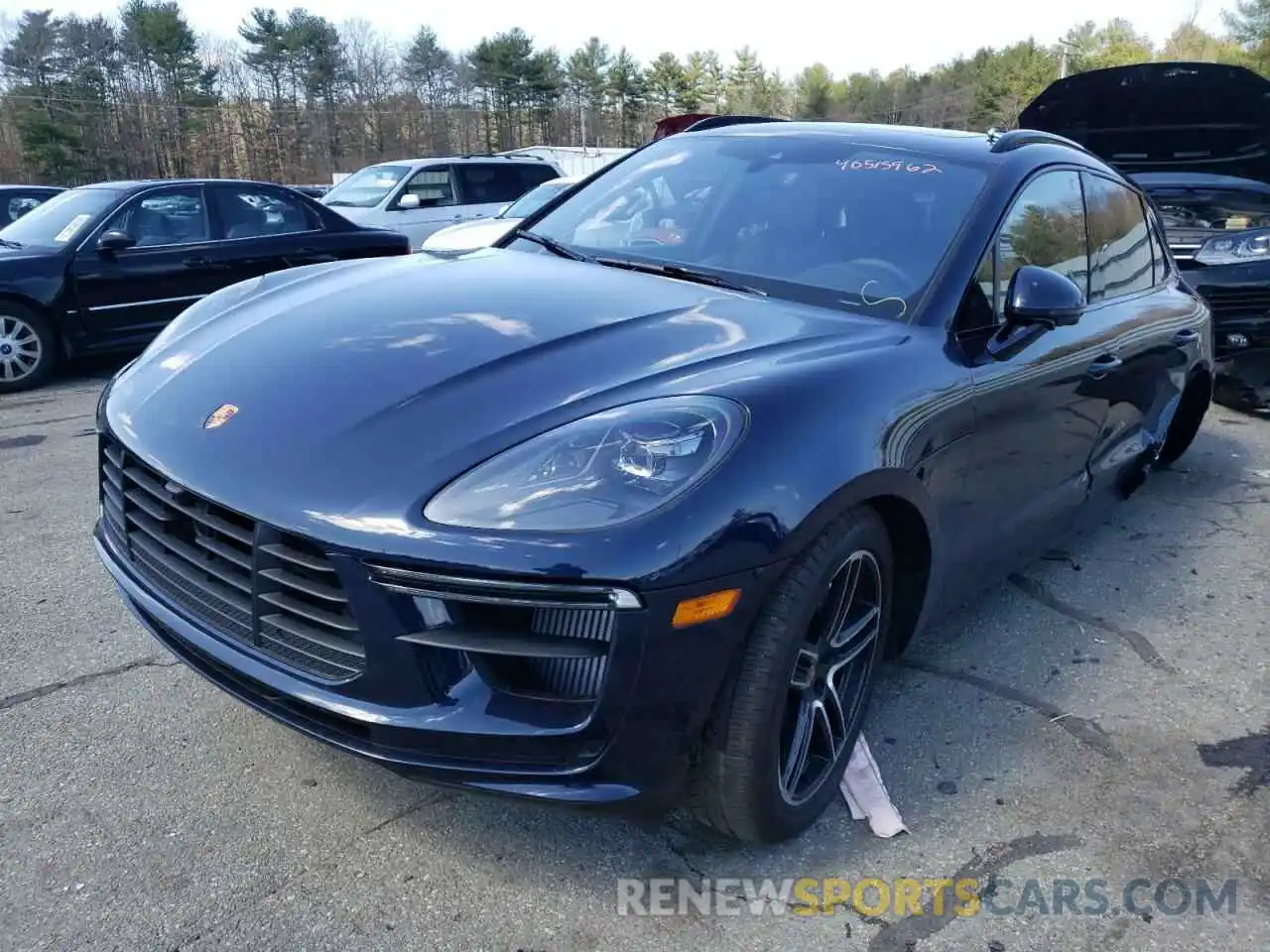 2 Photograph of a damaged car WP1AF2A59MLB60843 PORSCHE MACAN 2021