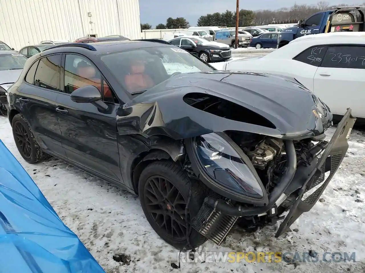 4 Photograph of a damaged car WP1AG2A50MLB50411 PORSCHE MACAN 2021